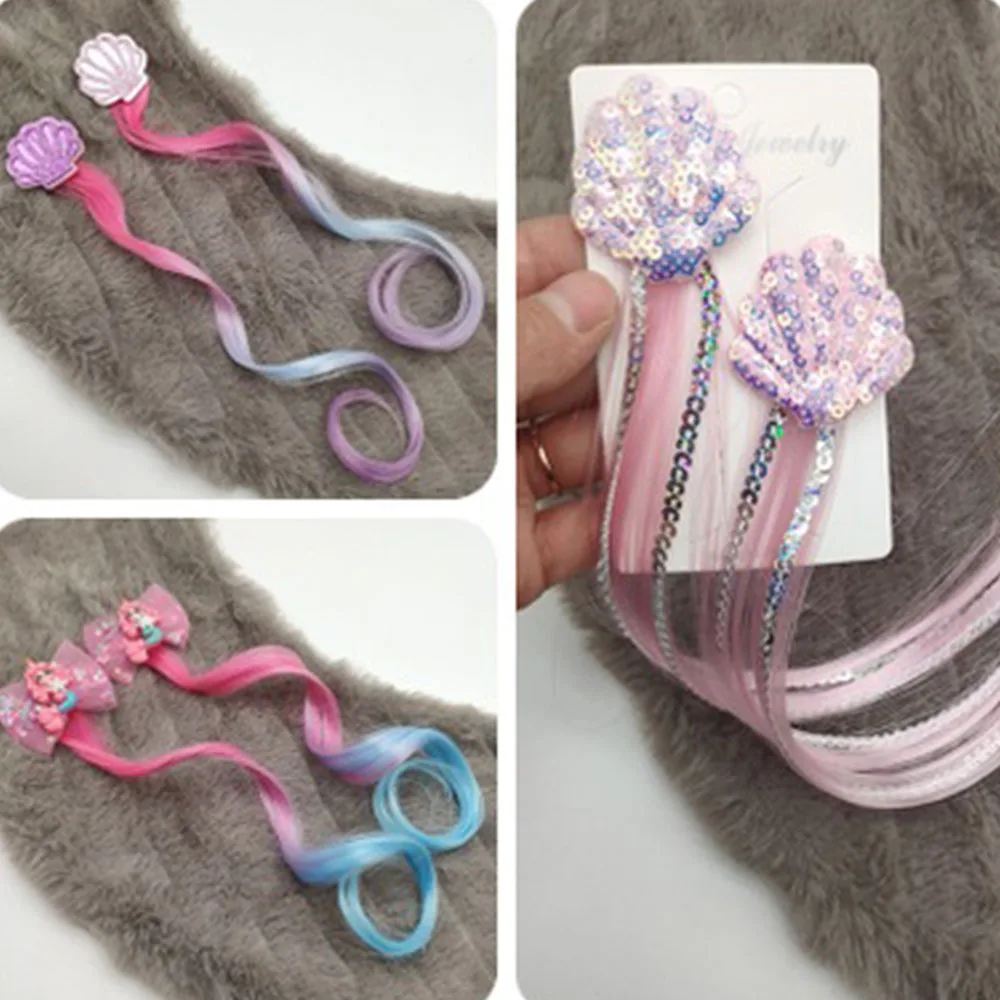 1Pair New Girls Lovely Gradient Colorful Wigs Hairpins Princess Hair Ornament Headband Hair Clips Girls Hair Accessories
1Pair New Girls Lovely Gradient Colorful Wigs Hairpins Princess Hair Ornament Headband Hair Clips Girls Hair Accessories