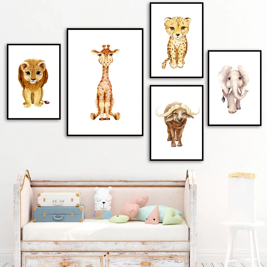Rhino Lion Leopard Elephant Giraffe Bull Wall Art Canvas Painting Nordic Posters And Prints Wall Pictures Baby Kids Room Decor
Rhino Lion Leopard Elephant Giraffe Bull Wall Art Canvas Painting Nordic Posters And Prints Wall Pictures Baby Kids Room Decor