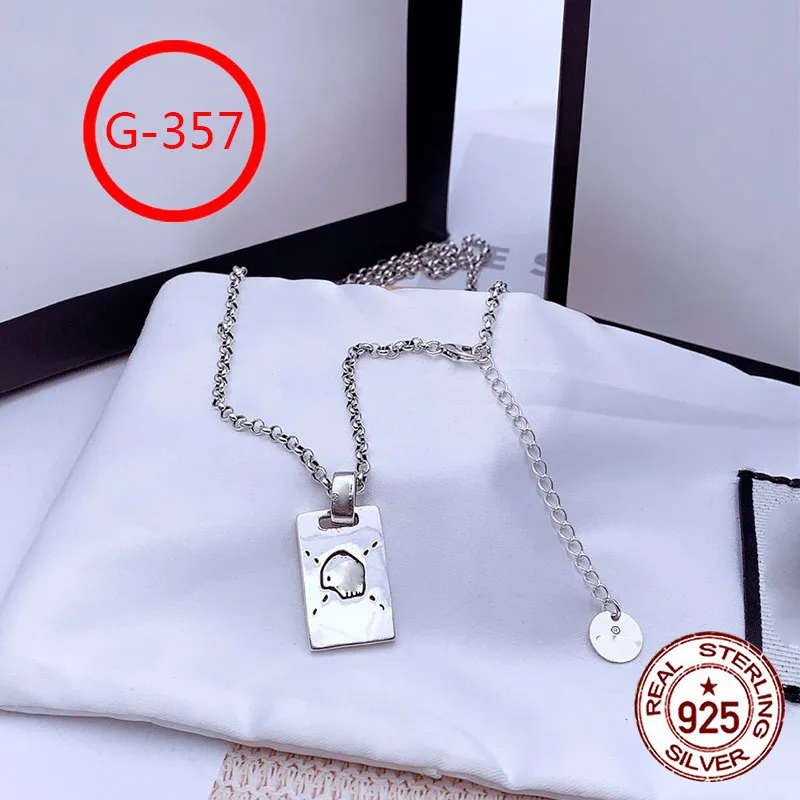 G357 S925 Sterling Silver Necklace New Brand Couple Pattern Hang Tag Letter Personality Fashion Style Simple Style Gift Hot Sale
G357 S925 Sterling Silver Necklace New Brand Couple Pattern Hang Tag Letter Personality Fashion Style Simple Style Gift Hot Sale