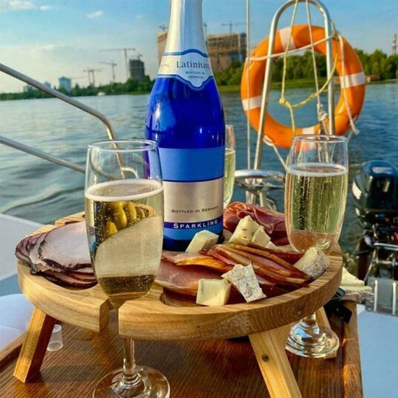 T5UD Outdoor Folding Picnic Table Wooden Wine Glass Rack Holder Cheese Snack Board
T5UD Outdoor Folding Picnic Table Wooden Wine Glass Rack Holder Cheese Snack Board