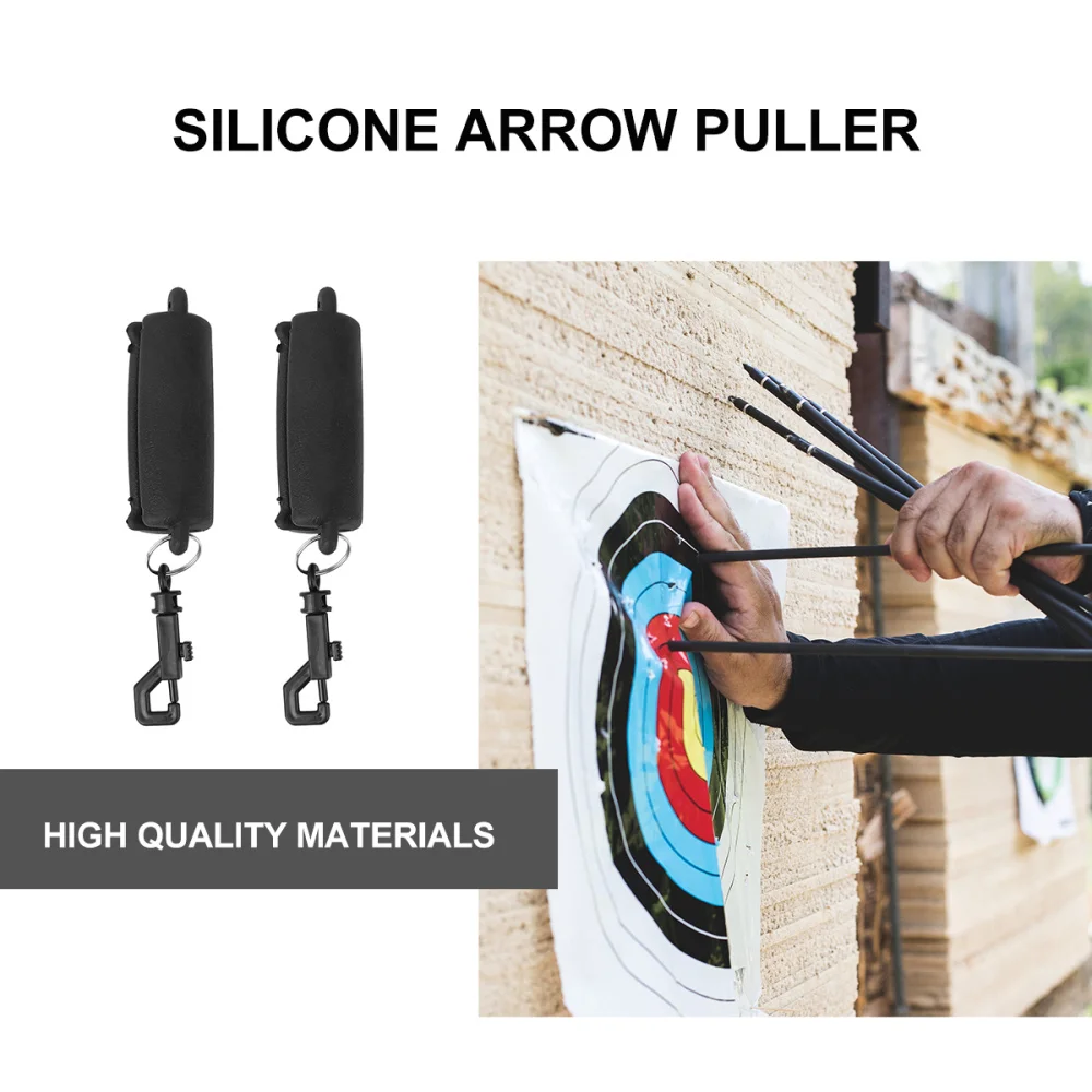 2pcs Black Archery Bionic Arrow Puller with Key Chain Silicone Target Gripper Puller Remove Archery Arrow
2pcs Black Archery Bionic Arrow Puller with Key Chain Silicone Target Gripper Puller Remove Archery Arrow