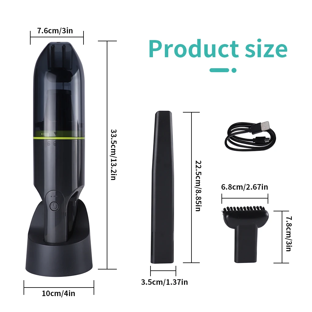 Plastic Wireless Household Car Vacuum Cleaner Portable Handheld Electric Car Vacuum
Plastic Wireless Household Car Vacuum Cleaner Portable Handheld Electric Car Vacuum