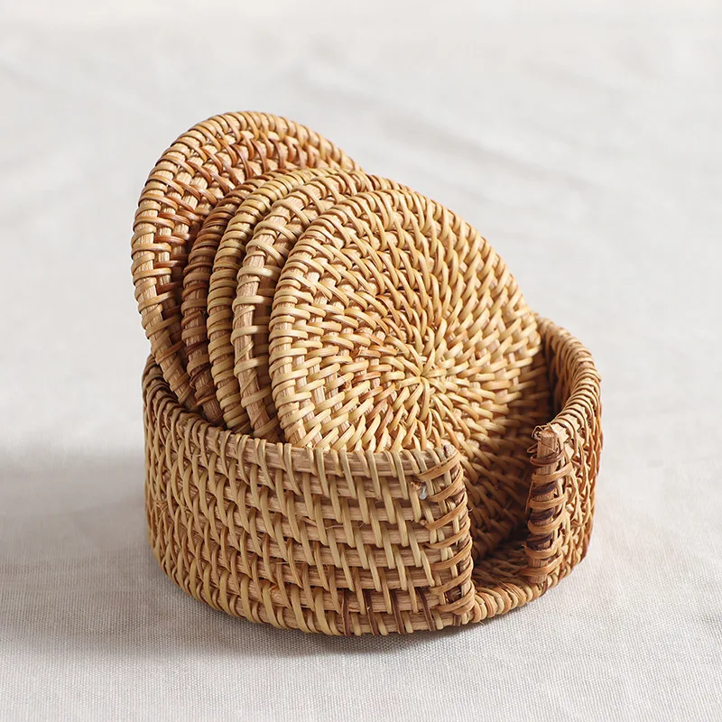 Rattan Insulation Pads, Hand-woven Autumn Rattan Tea Coaster, Cup Holder, Dining Table Coasters, Anti-scalding Mat
Rattan Insulation Pads, Hand-woven Autumn Rattan Tea Coaster, Cup Holder, Dining Table Coasters, Anti-scalding Mat