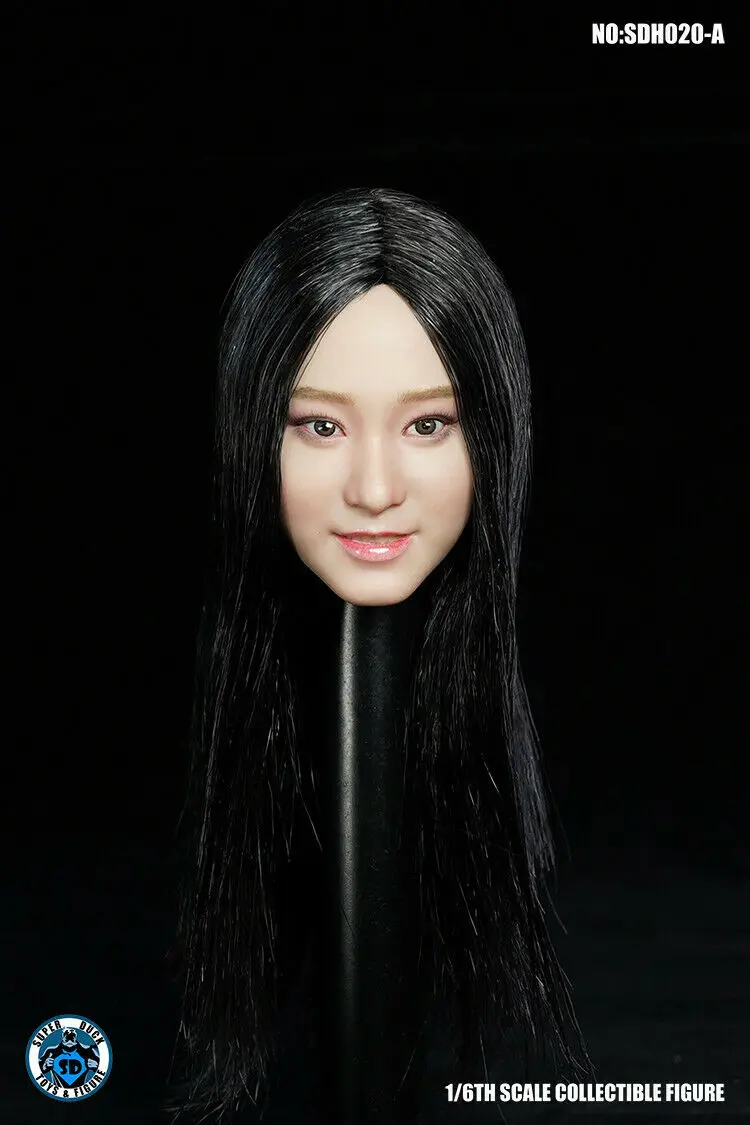 

Супер утка SDH020 масштаб 1/6 красивая девушка с 3 прически голова скульптура для 12 "экшн-фигурки женское тело