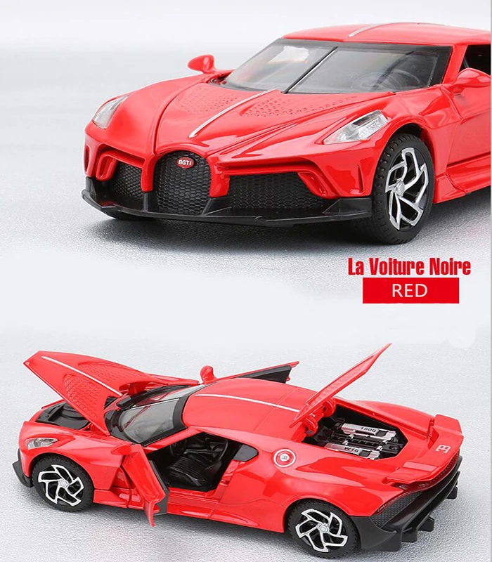 1:32 Alloy Car Bugatti La Voiture Noire Metal Toy Vehicle Sound Light Pull Back Model Children Gift Bauble For Boy Sports Car
1:32 Alloy Car Bugatti La Voiture Noire Metal Toy Vehicle Sound Light Pull Back Model Children Gift Bauble For Boy Sports Car