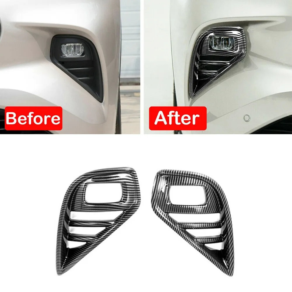 2x Carbon Fiber Style Front Fog Light Cover Trim For Toyota Highlander 2020-2022 Easy Installtion Durable Practical
2x Carbon Fiber Style Front Fog Light Cover Trim For Toyota Highlander 2020-2022 Easy Installtion Durable Practical