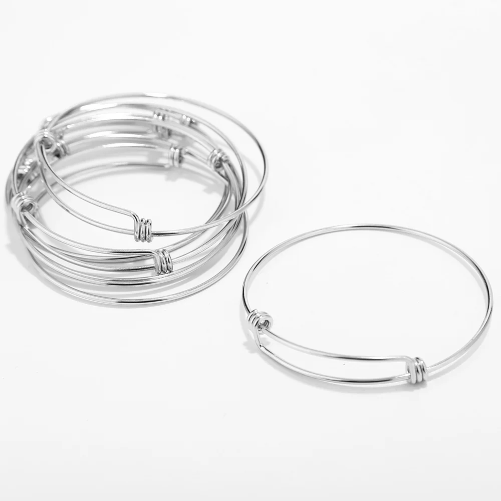30pcs Stainless Steel Adjustable Wire Bangle Bracelet Cable Expandable Charm Bracelets Bangles for Women Gift DIY Jewelry
30pcs Stainless Steel Adjustable Wire Bangle Bracelet Cable Expandable Charm Bracelets Bangles for Women Gift DIY Jewelry