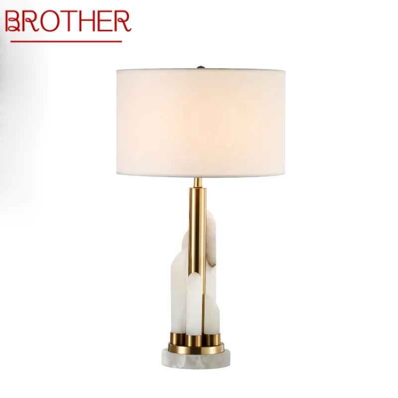 BROTHER Contemporary Bedside Table Light Luxury Marble Design Desk Lamp Home LED Decorative For Foyer Living Room Office Bedroom
BROTHER Contemporary Bedside Table Light Luxury Marble Design Desk Lamp Home LED Decorative For Foyer Living Room Office Bedroom