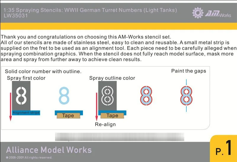 1/35 Details Improvement Kits WWII German Turret Numbers & Letters - Small Metal Masks LW35031
1/35 Details Improvement Kits WWII German Turret Numbers & Letters - Small Metal Masks LW35031