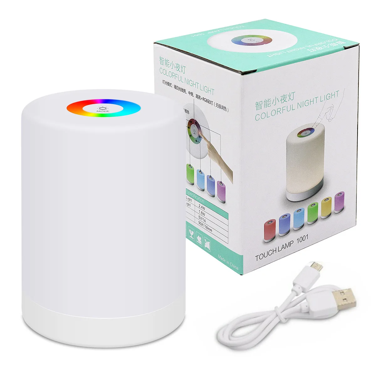 Colorful Night Light Smart Portable Table Bedside Lamps LED Touch Control Dimmer Lamp RGB Color Rechargeable Camping Lighting
Colorful Night Light Smart Portable Table Bedside Lamps LED Touch Control Dimmer Lamp RGB Color Rechargeable Camping Lighting