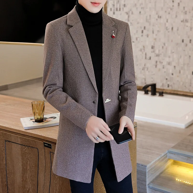 2020 Men Mid-length Autumn New Style blazer Teenager Slim Fit Small blazer
2020 Men Mid-length Autumn New Style blazer Teenager Slim Fit Small blazer