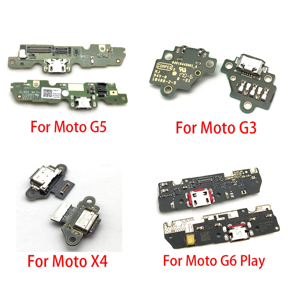 10 шт./лот плата зарядного устройства PCB Flex для Motorola Moto G4 G5 G6 Play G3 X4 E5 E6 USB порт док