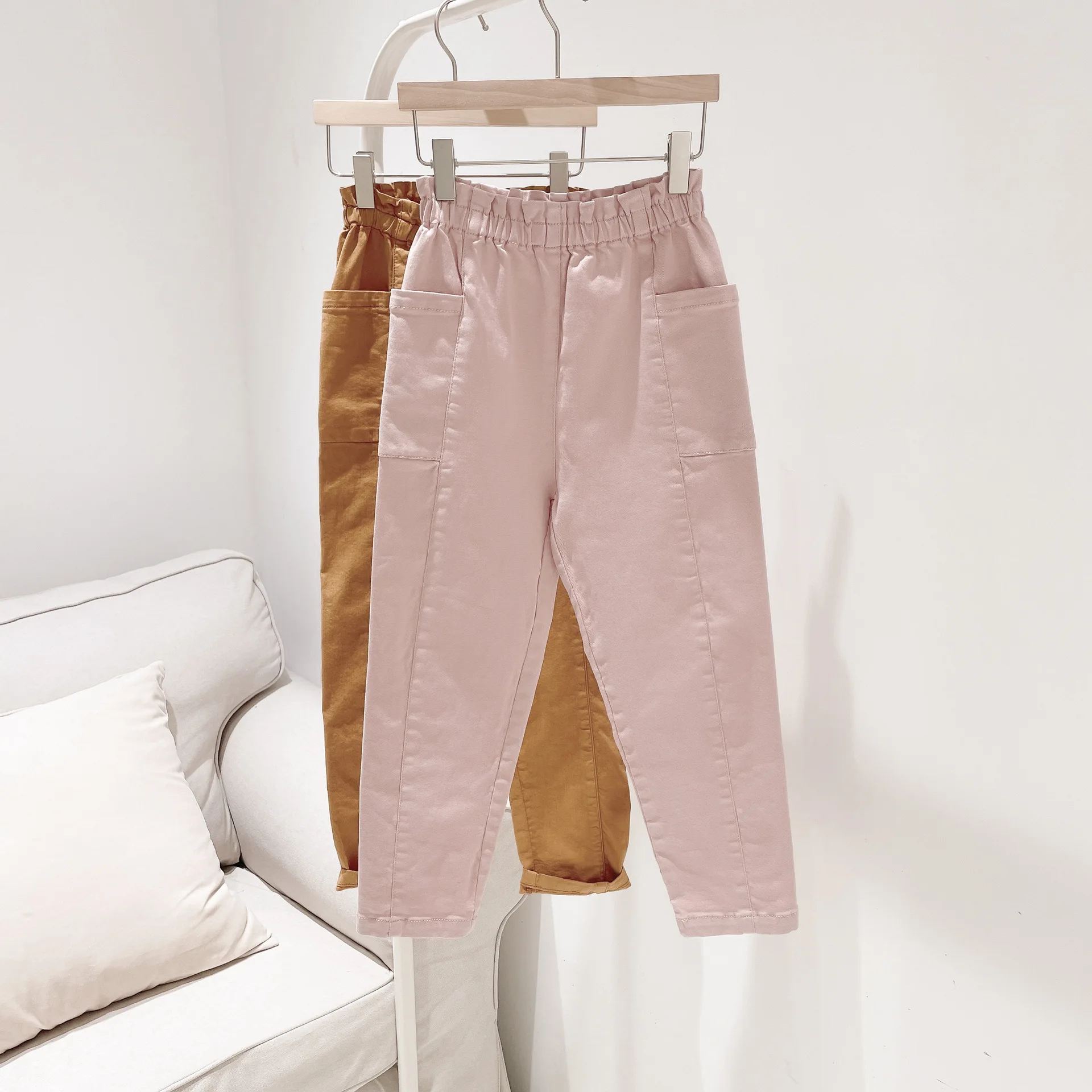 Presell August 20th 2021 Girls pants solid pink yellow colour cotton girls trousers
Presell August 20th 2021 Girls pants solid pink yellow colour cotton girls trousers