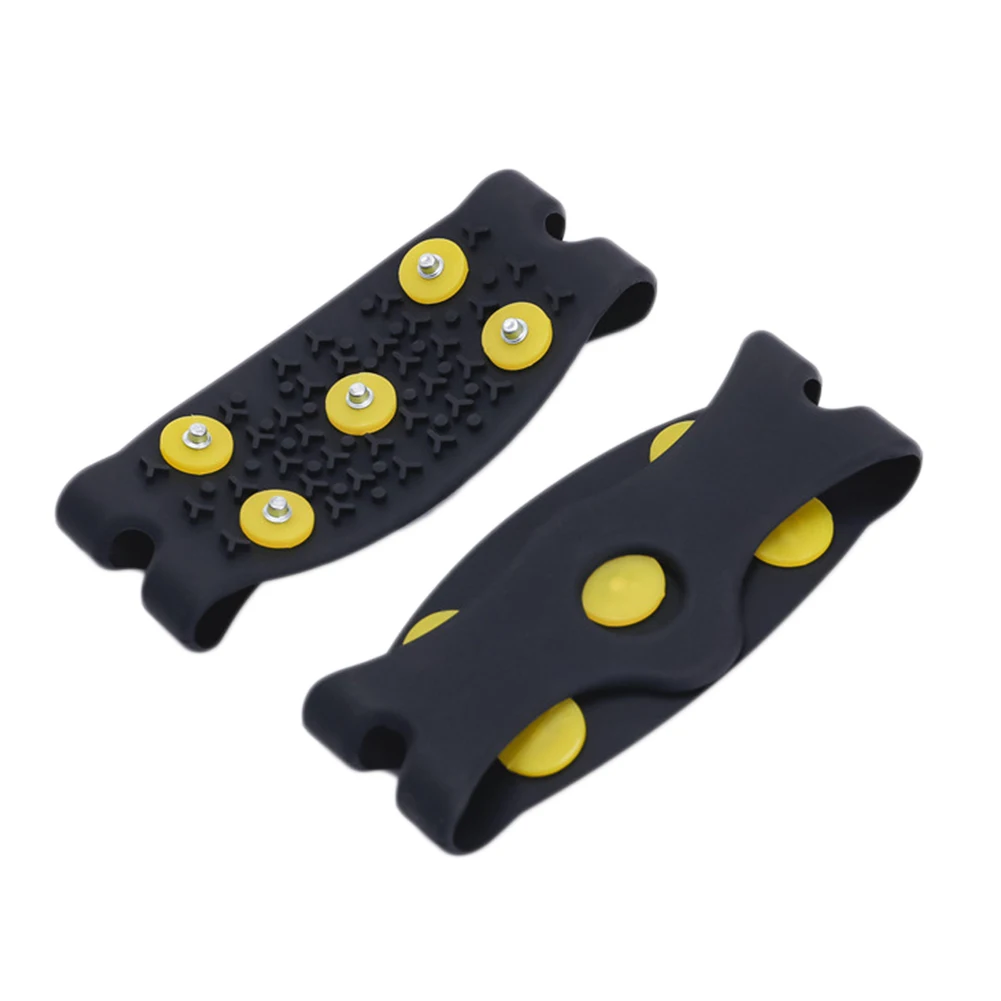5 Studs Ice Spikes For Shoes Ice Floes Cleats Crampons Outdoor Snow Climbing Antiskid Grips For Shoes Covers Crampons In Winter
5 Studs Ice Spikes For Shoes Ice Floes Cleats Crampons Outdoor Snow Climbing Antiskid Grips For Shoes Covers Crampons In Winter