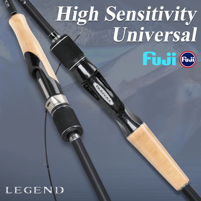 

TSURINOYA Long Casting Spinning Casting Fishing Rod LEGEND 1.98m 2.07m 2.18m 2.44m L ML M Fuji Guide Sea Bass Pike Rod