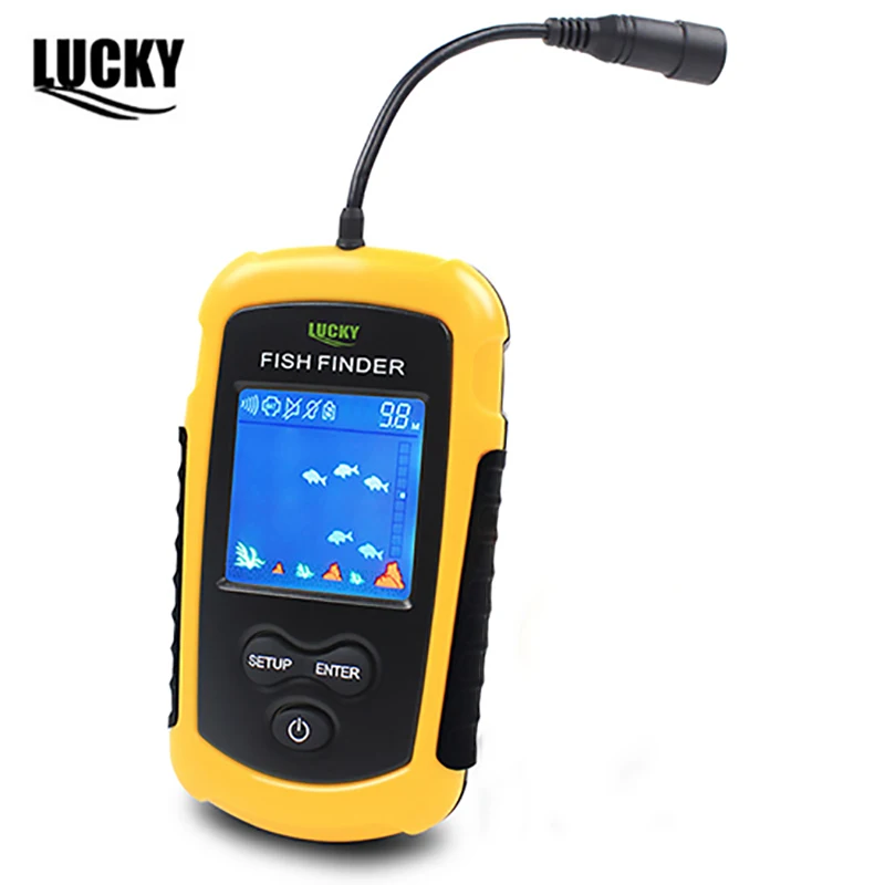 Lucky FFC1108-1 Wired Portable depth sounder fishing finder sonar sensor 100M Muti-language fish finder fish lure echo lcd
Lucky FFC1108-1 Wired Portable depth sounder fishing finder sonar sensor 100M Muti-language fish finder fish lure echo lcd