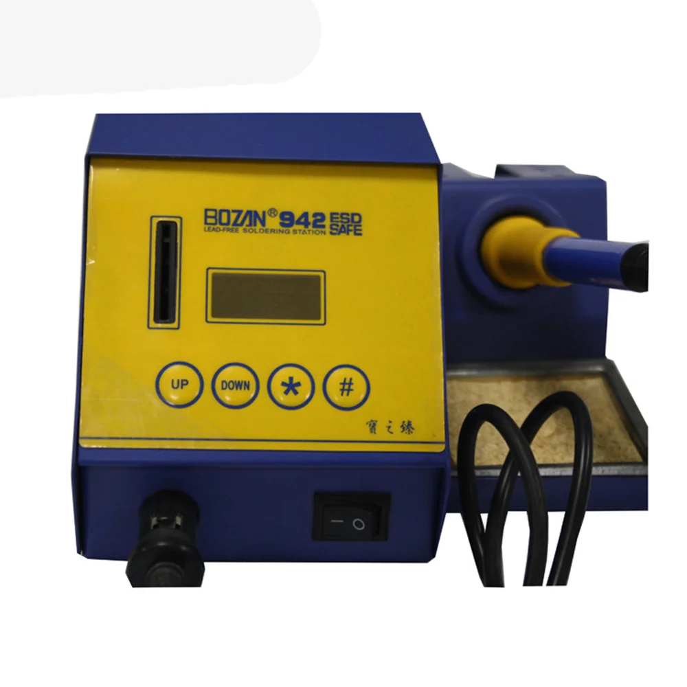 BOZAN 942 90W intelligent lead-free welding table Japan 1321 ceramic heating core welding table rapid heating 220V
BOZAN 942 90W intelligent lead-free welding table Japan 1321 ceramic heating core welding table rapid heating 220V
