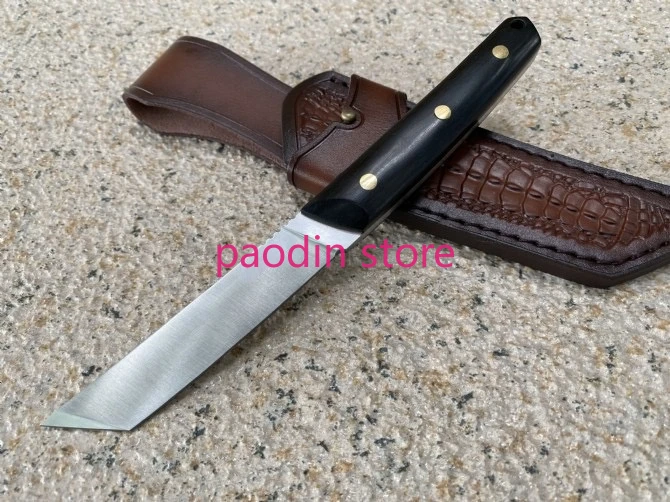 Прямой нож скрытого воина M390 стальное лезвие с фиксированным клинком ручка из