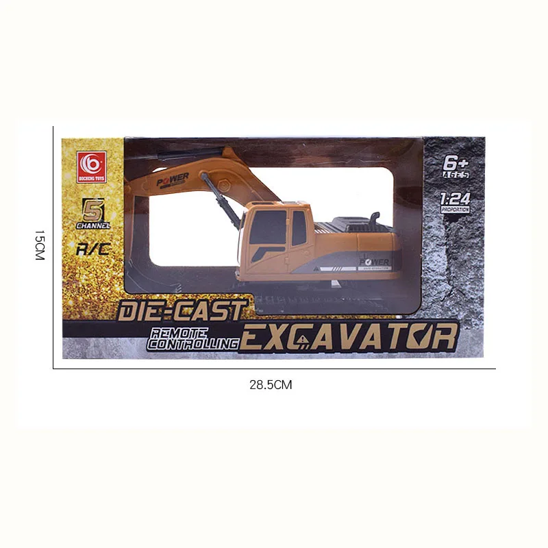1:24 Alloy Excavator Toy RC Kids Crane Machine Electric Car Wireless Engineering Vehicle Remote Control Car Toy for Boys Gifts
1:24 Alloy Excavator Toy RC Kids Crane Machine Electric Car Wireless Engineering Vehicle Remote Control Car Toy for Boys Gifts