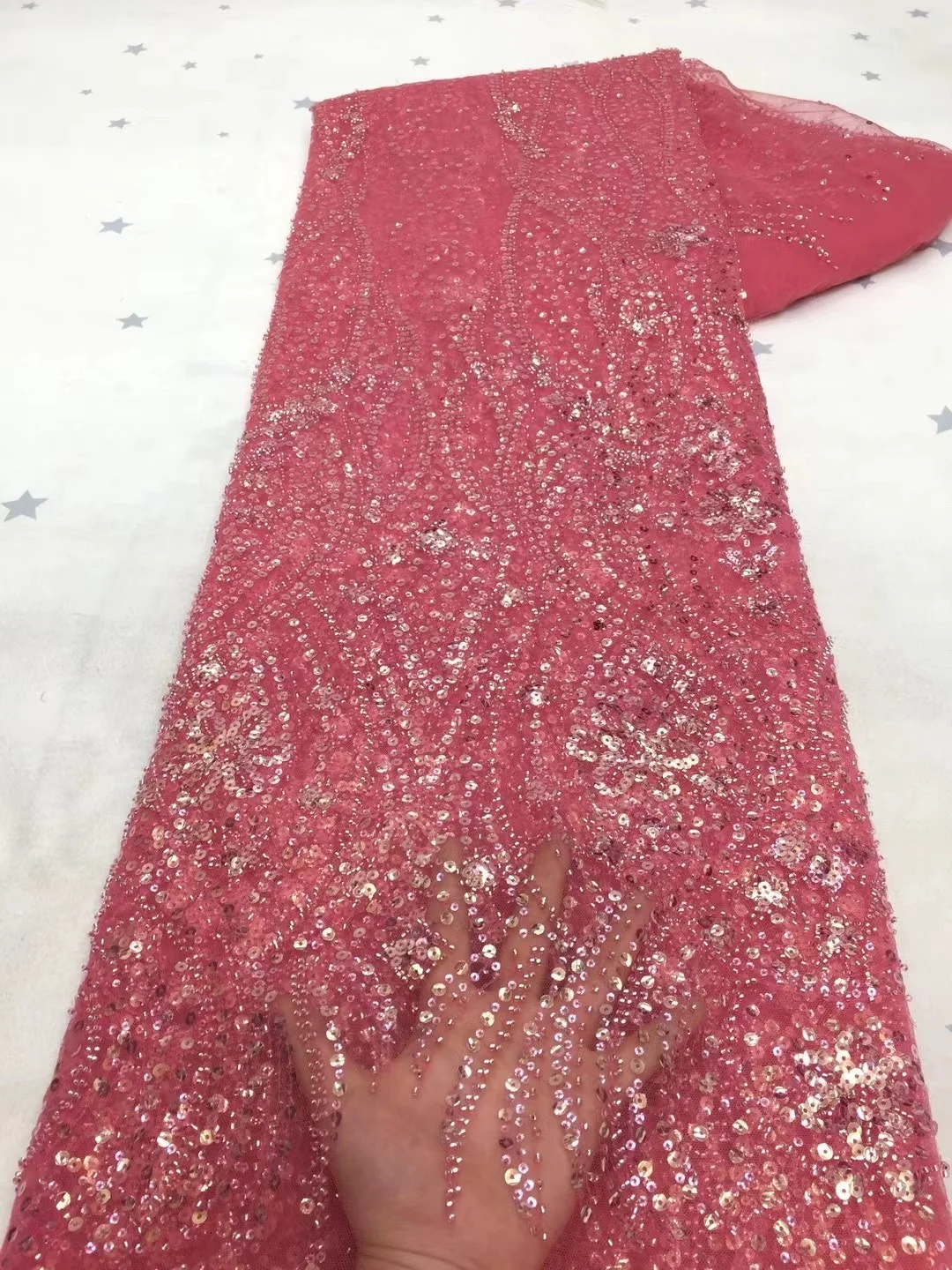 2021 African Lace Fabric Sequins High Quality African Tulle Lace Fabrics Sewing Machine French Lace Fabric For Dress 2021 Afric
2021 African Lace Fabric Sequins High Quality African Tulle Lace Fabrics Sewing Machine French Lace Fabric For Dress 2021 Afric
