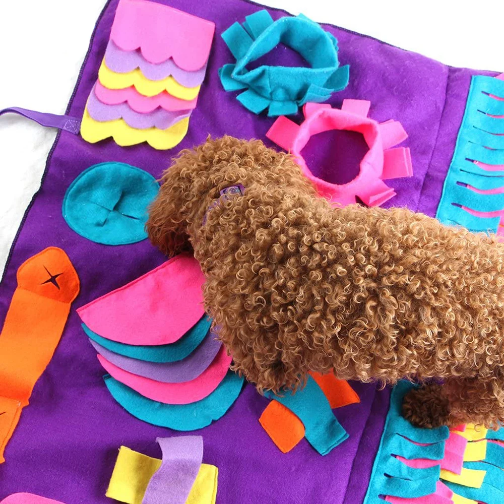 Dog Snuffle Mat Pet Sniffing Training Blanket Detachable Fleece Pads Pet Toys Puppy Dog Release Stress Training Blanket
Dog Snuffle Mat Pet Sniffing Training Blanket Detachable Fleece Pads Pet Toys Puppy Dog Release Stress Training Blanket