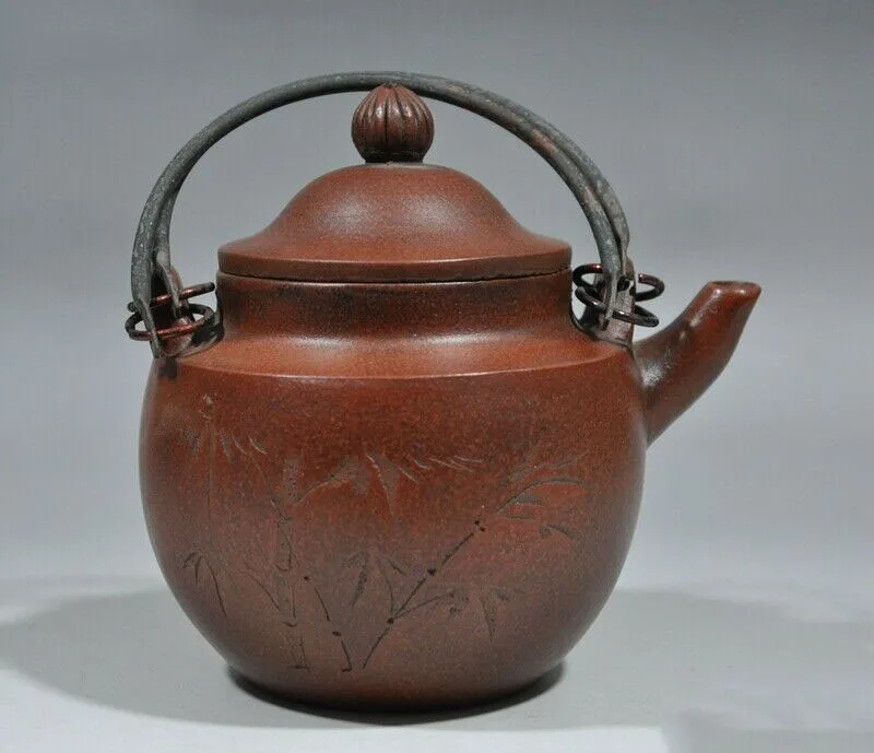 wedding decoration old Chine Yixing Zisha Pottery Hand Carved bamboo Text Teapot pot Tea maker pot
wedding decoration old Chine Yixing Zisha Pottery Hand Carved bamboo Text Teapot pot Tea maker pot