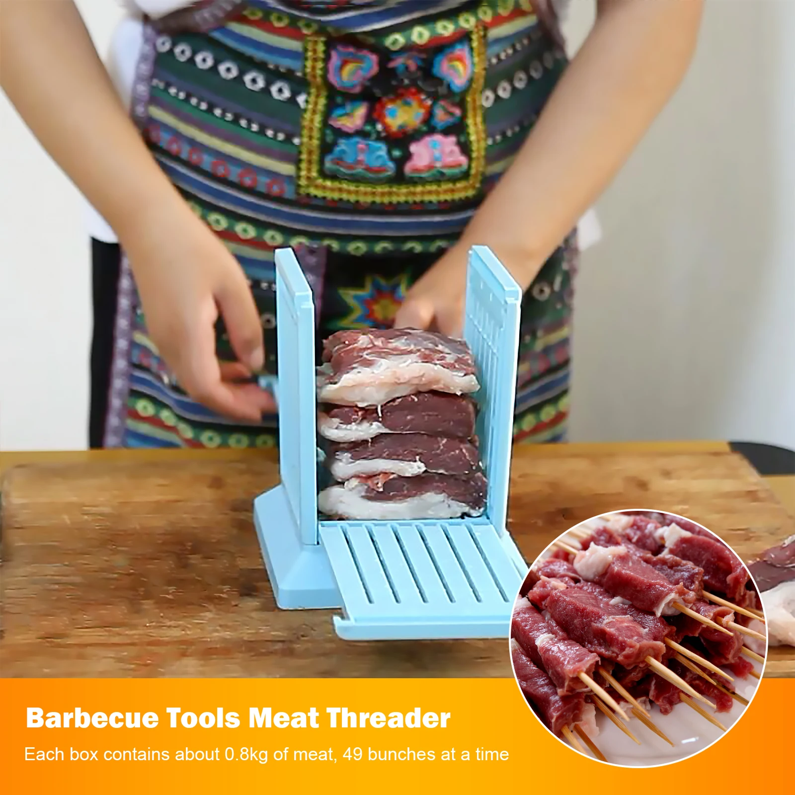 Barbecue Tools 49 Skewers At A Time Meat Piercer Meat Skewers Tool Tofu Skewers Easy-to-use Barbecue Tools Kitchen Accessories
Barbecue Tools 49 Skewers At A Time Meat Piercer Meat Skewers Tool Tofu Skewers Easy-to-use Barbecue Tools Kitchen Accessories