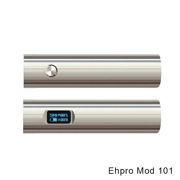 

Original Ehoro 101 TC Mod with 5-50W 510 thread suitable for 18650/18350 battery Adjustable Wattage e-cigarette mechanical mod