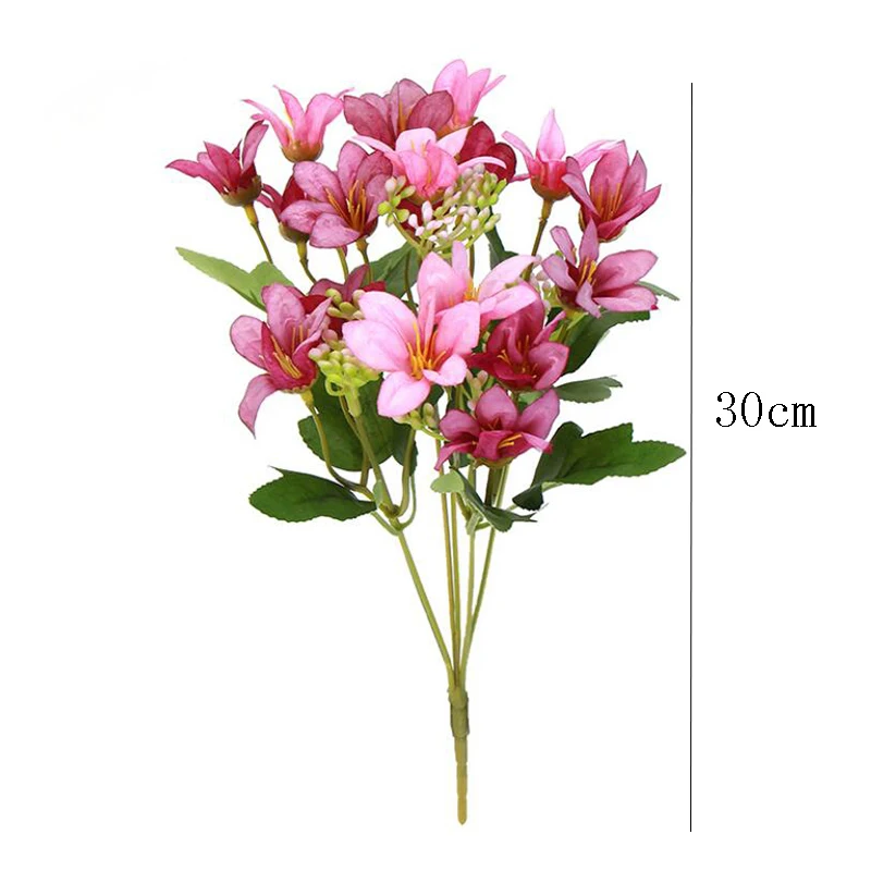 Silk Flower Artificial Lily European Style Multicolor Fake Bride Flower Bouquet Wedding Family Party Decoration DIY
Silk Flower Artificial Lily European Style Multicolor Fake Bride Flower Bouquet Wedding Family Party Decoration DIY