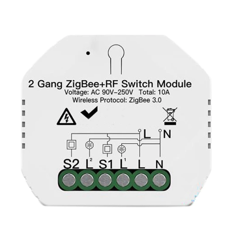 Smart Light Switch Breaker,2-Way Wifi Breaker Multi-Mode Switch App Remote Control Breaker for Alexa Echo Google Home
Smart Light Switch Breaker,2-Way Wifi Breaker Multi-Mode Switch App Remote Control Breaker for Alexa Echo Google Home