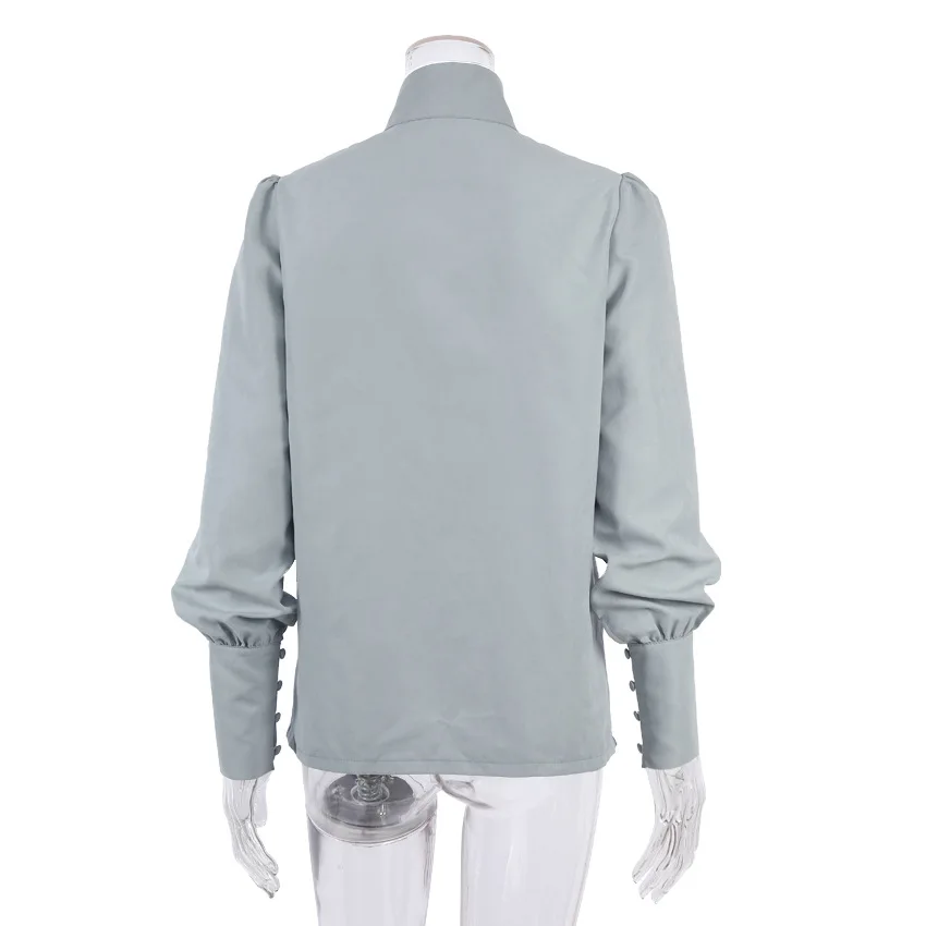 Chinese Style Stand-Up Collar Long-Sleeved Shirt 2021 New Spring Women's Loose White Commuter Professional Casual Fashion Shirt
Chinese Style Stand-Up Collar Long-Sleeved Shirt 2021 New Spring Women's Loose White Commuter Professional Casual Fashion Shirt