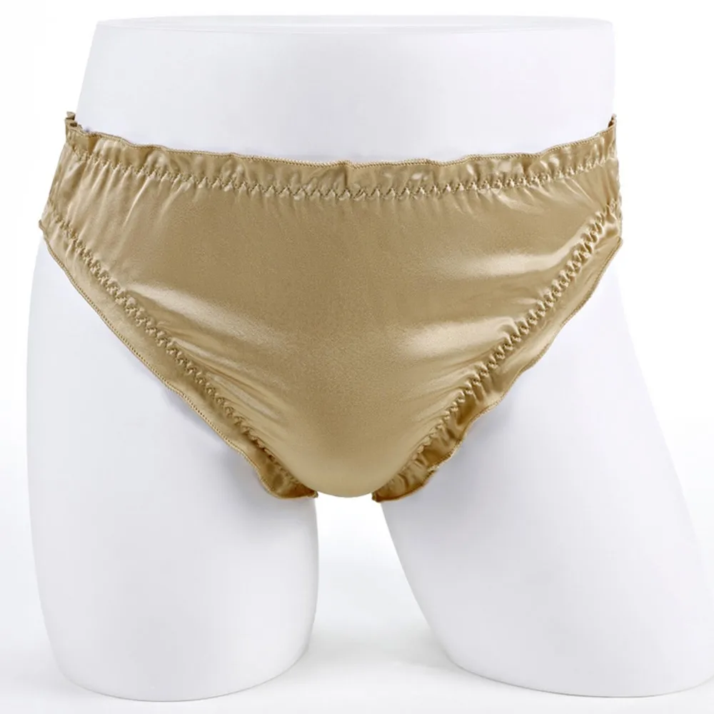Silk Briefs Men Solid Color Sexy Flouncing Panties Brief Bikini Underwear Knickers Breathable Underpants Sissy Lingerie
Silk Briefs Men Solid Color Sexy Flouncing Panties Brief Bikini Underwear Knickers Breathable Underpants Sissy Lingerie