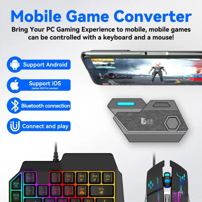 Gamwing Mix SE/Elite Mobile Controller Gaming Keyboard Mouse Converter PUBG Mobile Controller Mobile Phone Gaming Peripherals
Gamwing Mix SE/Elite Mobile Controller Gaming Keyboard Mouse Converter PUBG Mobile Controller Mobile Phone Gaming Peripherals