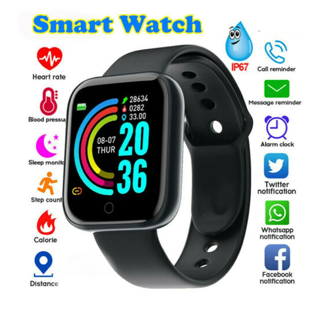 Y68 Smart Watch D20 Fitness Tracker Blood Pressure For Men's Smartwatch Heart Rate Monitor Bluetooth Watch for IOS Android
Y68 Smart Watch D20 Fitness Tracker Blood Pressure For Men's Smartwatch Heart Rate Monitor Bluetooth Watch for IOS Android
