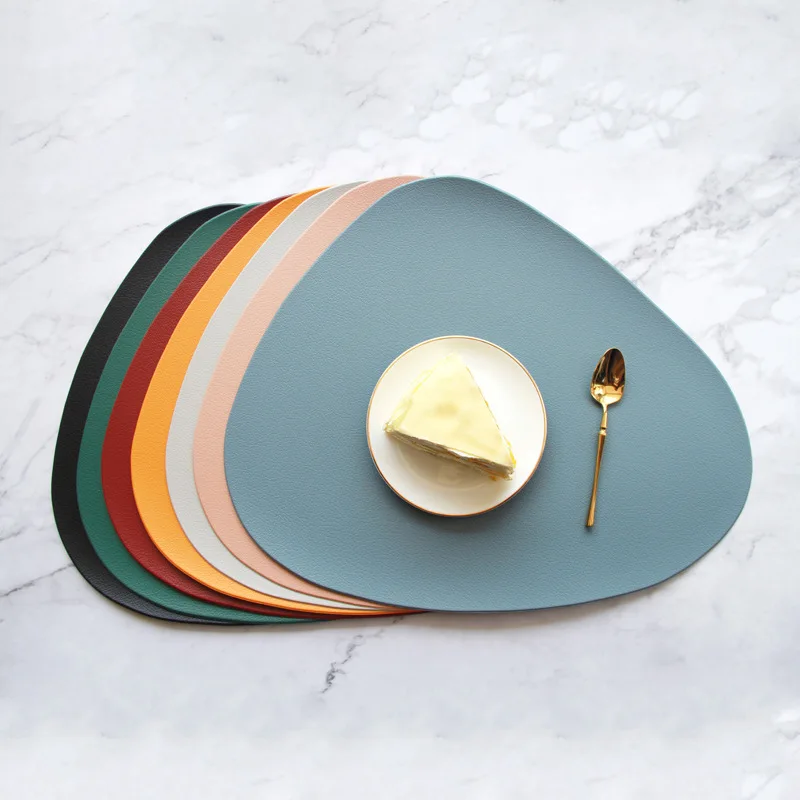 Nordic Imitation Leather Placemat Household Waterproof and Oil Proof Table Mat Custom Triangle Heat Insulation Table Mat
Nordic Imitation Leather Placemat Household Waterproof and Oil Proof Table Mat Custom Triangle Heat Insulation Table Mat