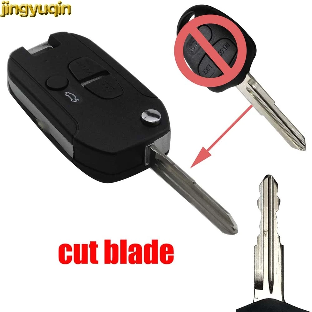 Jingyuqin Cut Blade 3 Button Remote Car Key Shell Case Cover Fob for Mitsubishi Lancer CJ Housing (Left Groove Blade)
Jingyuqin Cut Blade 3 Button Remote Car Key Shell Case Cover Fob for Mitsubishi Lancer CJ Housing (Left Groove Blade)