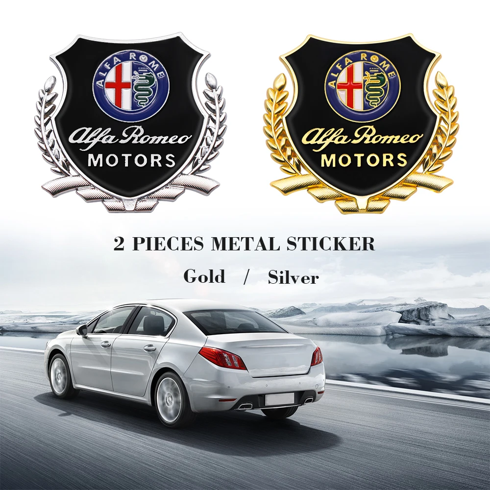 2Pcs 3D Metal Decals Car Styling Side Window Car Door Sticker Decoration Accessories For Alfa Romeo Giulia Giulietta 159 156 MI
2Pcs 3D Metal Decals Car Styling Side Window Car Door Sticker Decoration Accessories For Alfa Romeo Giulia Giulietta 159 156 MI