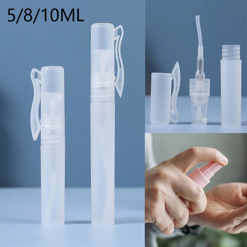 5PCS 5/8/10ML Mini Plastic Spray Bottle Durable Refillable Empty Container Mist Pump Perfume Cosmetic Containers
5PCS 5/8/10ML Mini Plastic Spray Bottle Durable Refillable Empty Container Mist Pump Perfume Cosmetic Containers