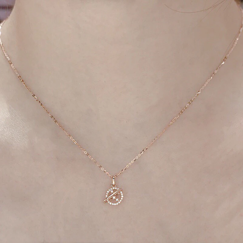 AINUOSHI 18K Gold 0.085 Carat Real Diamond Exquisite Planet Pendant Necklace Promise Anniversary Unique Jewelry For Women 18''
AINUOSHI 18K Gold 0.085 Carat Real Diamond Exquisite Planet Pendant Necklace Promise Anniversary Unique Jewelry For Women 18''