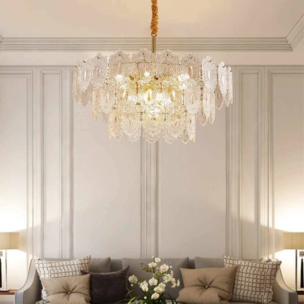 

Artpad, постмодернистские люстры для гостиной, интерьерные украшения из французского золота, Хрустальные подвесные светильники для столовой