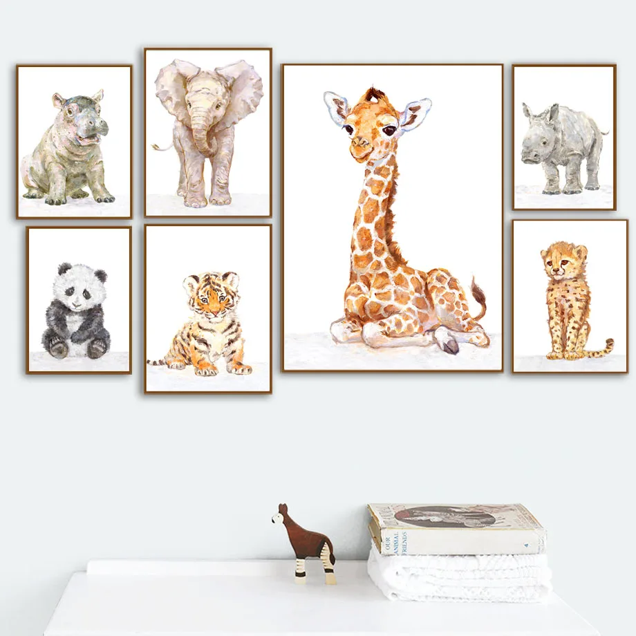 Giraffe Elephant Tiger Leopard Hippo Wall Art Canvas Painting Nordic Posters And Prints Wall Pictures For Baby Kids Room Decor
Giraffe Elephant Tiger Leopard Hippo Wall Art Canvas Painting Nordic Posters And Prints Wall Pictures For Baby Kids Room Decor