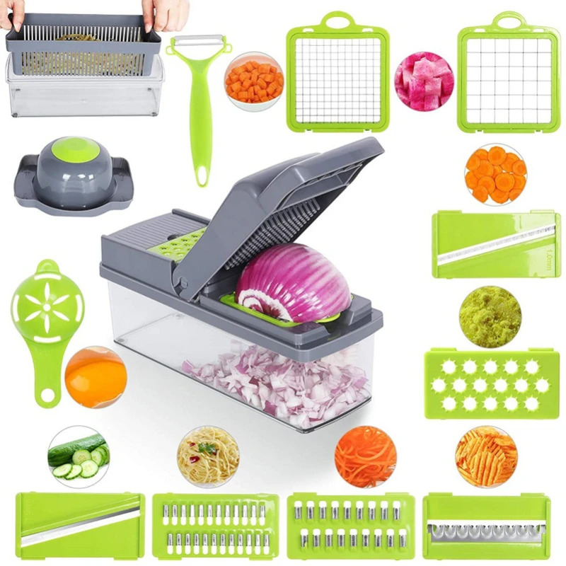 Upgrade Multifunction Vegetable Cutter Set Kitchen Gadgets Garlic Press Steel Blade Potato Peeler Carrot Grater Kitchen Tools
Upgrade Multifunction Vegetable Cutter Set Kitchen Gadgets Garlic Press Steel Blade Potato Peeler Carrot Grater Kitchen Tools
