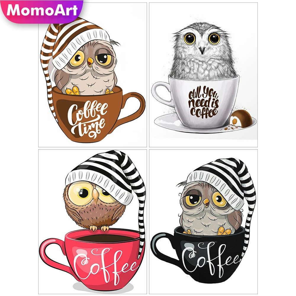 MomoArt Full Drill Square Diamond Painting Owl 5D DIY Diamond Embroidery Coffee Rhinestones Picture Mosaic Cup Wall Decor
MomoArt Full Drill Square Diamond Painting Owl 5D DIY Diamond Embroidery Coffee Rhinestones Picture Mosaic Cup Wall Decor