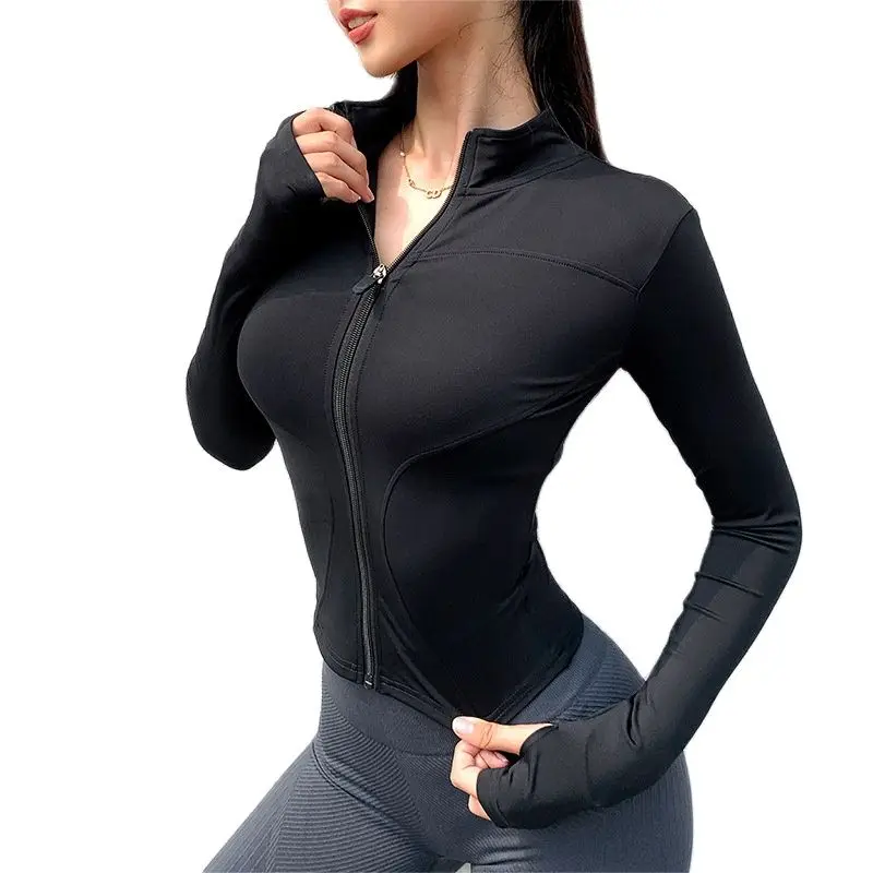 Long Sleeve Slim Sports Jacket Ladies Gym Fitness Yoga Tops Outdoor Jogging Sportswear
Long Sleeve Slim Sports Jacket Ladies Gym Fitness Yoga Tops Outdoor Jogging Sportswear