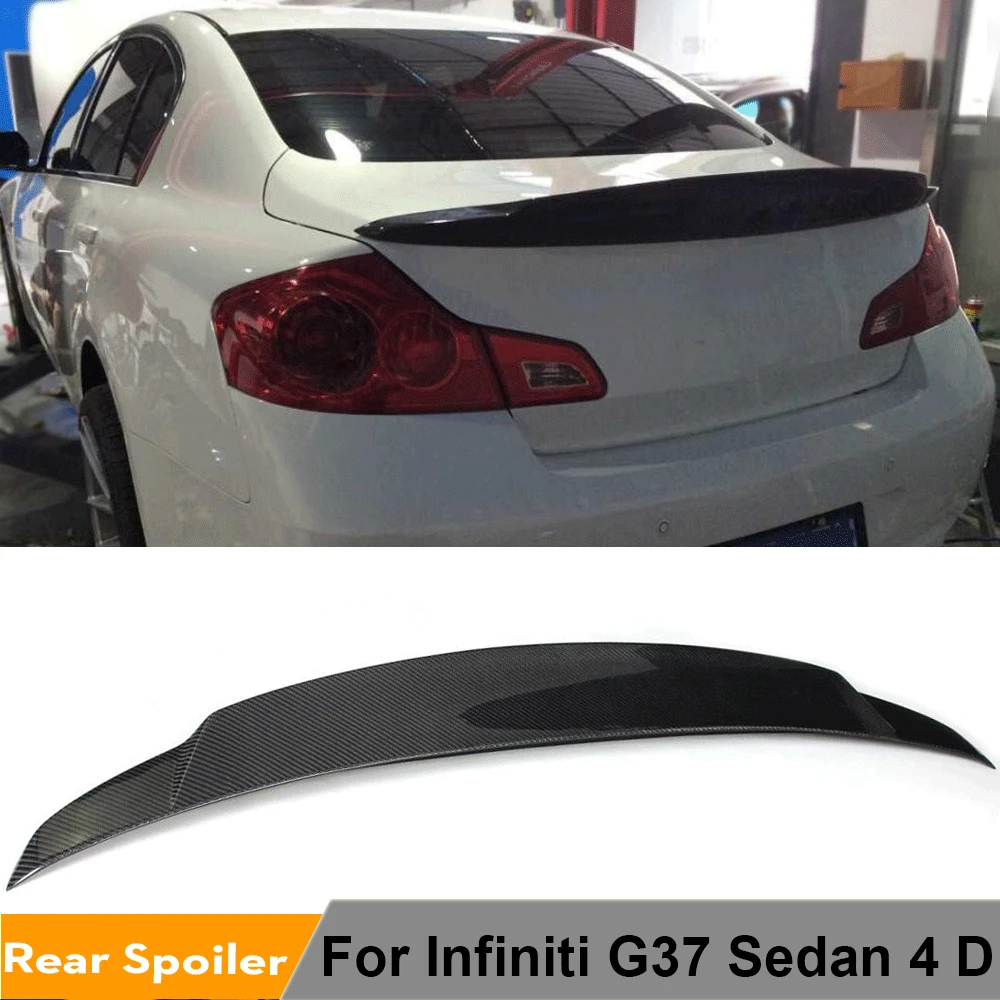 Задний спойлер для Infiniti G37, 4 двери седан 2009 - 2013 G25 2011 2012, задний спойлер для губ, спойлер из углеродного волокна, неокрашенный спойлер из ФАП
Задний спойлер для Infiniti G37, 4 двери седан 2009 - 2013 G25 2011 2012, задний спойлер для губ, спойлер из углеродного волокна, неокрашенный спойлер из ФАП