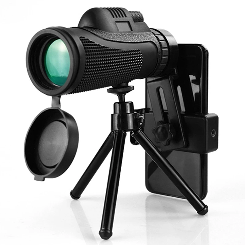 40×60 Monocular Telescope Compact Retractable Zoom Waterproof Bak4 Professional HD ED Glass With Tripod & Smartphone Clip
40×60 Monocular Telescope Compact Retractable Zoom Waterproof Bak4 Professional HD ED Glass With Tripod & Smartphone Clip