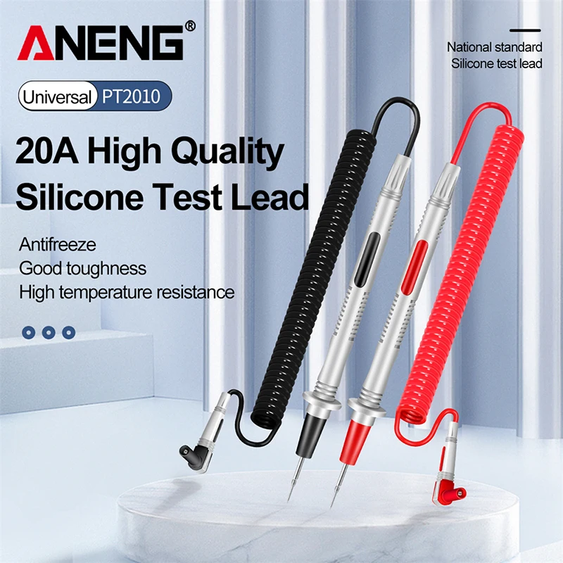 ANENG Spring Test Lead Line Multimeter PT2010 Universal 1000V20A Special Tip And Fine Anti-freezing and Anti-burning Test Pen
ANENG Spring Test Lead Line Multimeter PT2010 Universal 1000V20A Special Tip And Fine Anti-freezing and Anti-burning Test Pen