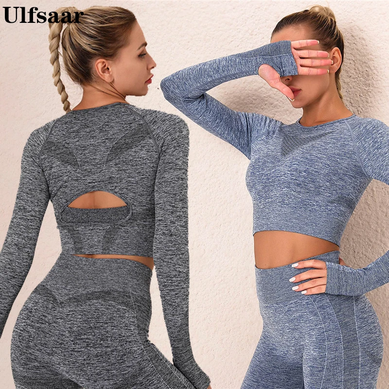 Women's Seamless Long Sleeve Top Fitness Shirts Solid T-shirts Running Gym Shirts Breathable Quick Dry Top Feamle 2020 New
Women's Seamless Long Sleeve Top Fitness Shirts Solid T-shirts Running Gym Shirts Breathable Quick Dry Top Feamle 2020 New