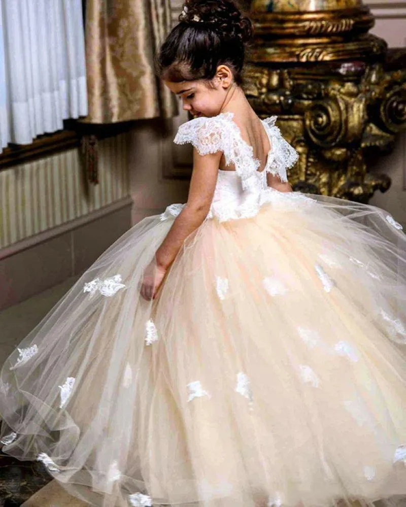 Princess Ball Gown Flower Girls Dresses Lace Appliques Tulle Girl Pageant Birthday Gowns Kids Formal Dress Custom Made
Princess Ball Gown Flower Girls Dresses Lace Appliques Tulle Girl Pageant Birthday Gowns Kids Formal Dress Custom Made