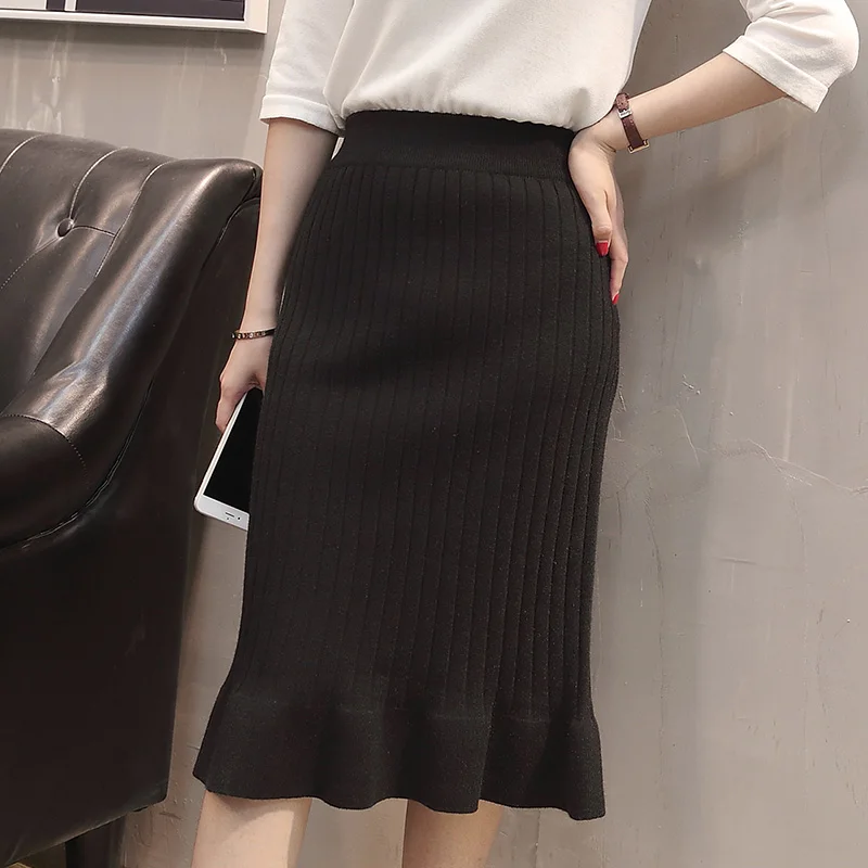 Winter Thickening Knit Skirts Slimming Body Show Thin Pure Color High Waist In The Long Style Package Hip A-line Skirts
Winter Thickening Knit Skirts Slimming Body Show Thin Pure Color High Waist In The Long Style Package Hip A-line Skirts